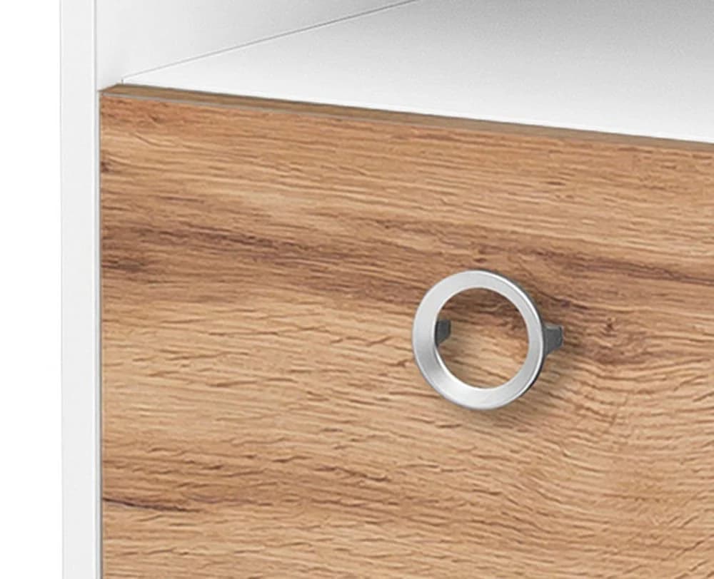 Midischrank WELLTIME "Kimi" Eiche Landhaus Weiß - Bild 5