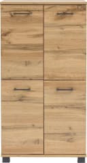 SCHILDMEYER Midischrank Nora Eiche Landhausfarben 4 Türen Bild 1