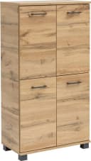 SCHILDMEYER Midischrank Nora Eiche Landhausfarben 4 Türen Bild 2