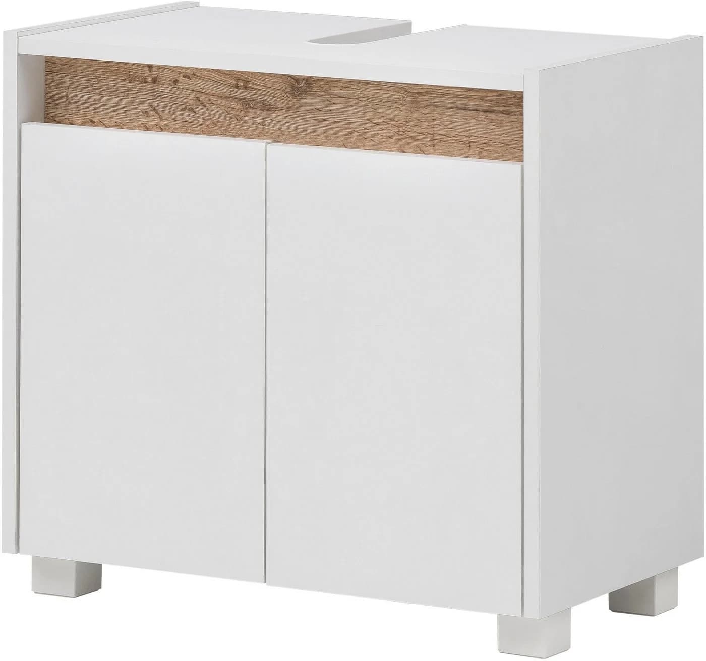 Schildmeyer Waschbeckenunterschrank Cosmo Weiß 2-Türig - Bild 2