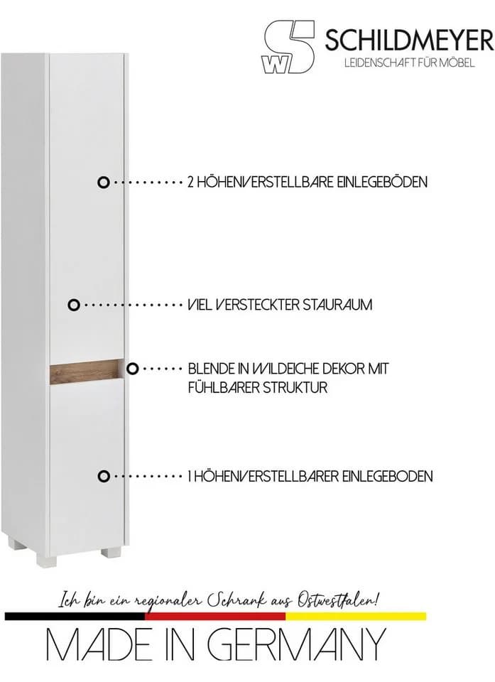 SCHILDMEYER Hochschrank Cosmo Weiß 164,5 cm FSC-Zertifiziert - Bild 3