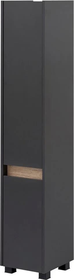Schildmeyer Hochschrank Cosmo Anthrazit mit Wildeiche-Blende - Bild 2