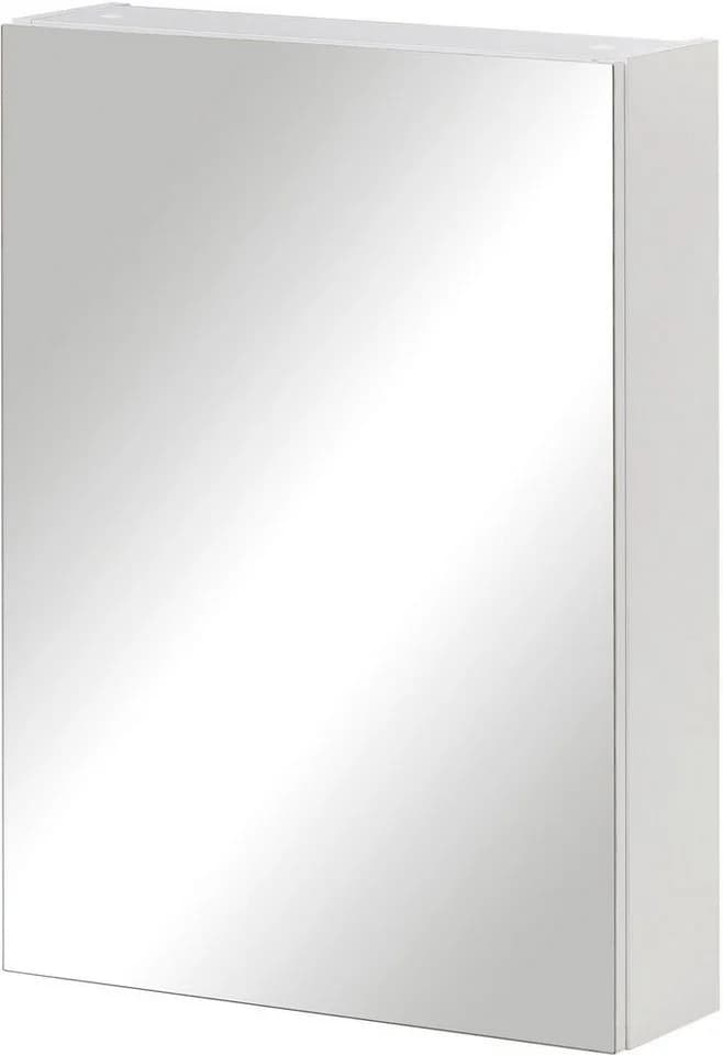 Schildmeyer Spiegelschrank Basic Weiß 1-türig mit Glasböden - Bild 2