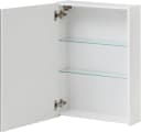 Schildmeyer Spiegelschrank Basic Weiß 1-türig mit Glasböden Bild 3