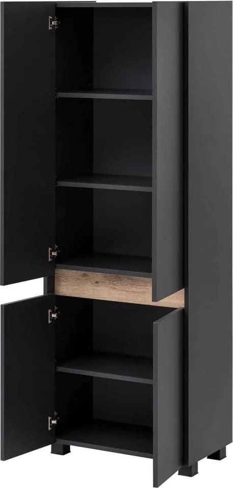 SCHILDMEYER Hochschrank Cosmo Anthrazit 4-türig FSC-zertifiziert - Bild 4