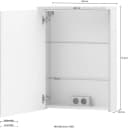 Schildmeyer Spiegelschrank Sarah mit LED-Beleuchtung und Steckdose Bild 5