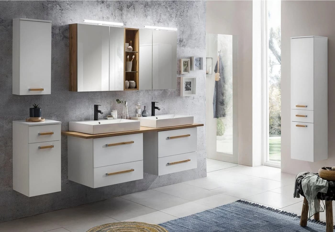 Schildmeyer Spiegelschrank Duo 4-türig mit LED & Steckdose - Bild 5