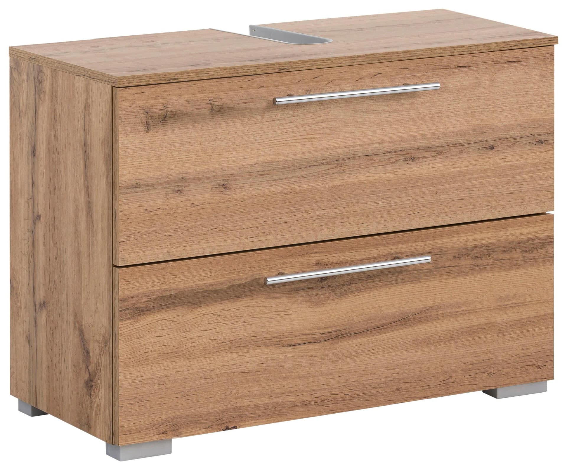 WELLTIME Carlos Waschbeckenunterschrank Eiche Landhausfarben - Bild 5