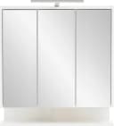 Spiegelschrank INOSIGN List Weiß Glanz mit LED und 3 Spiegeln Bild 1