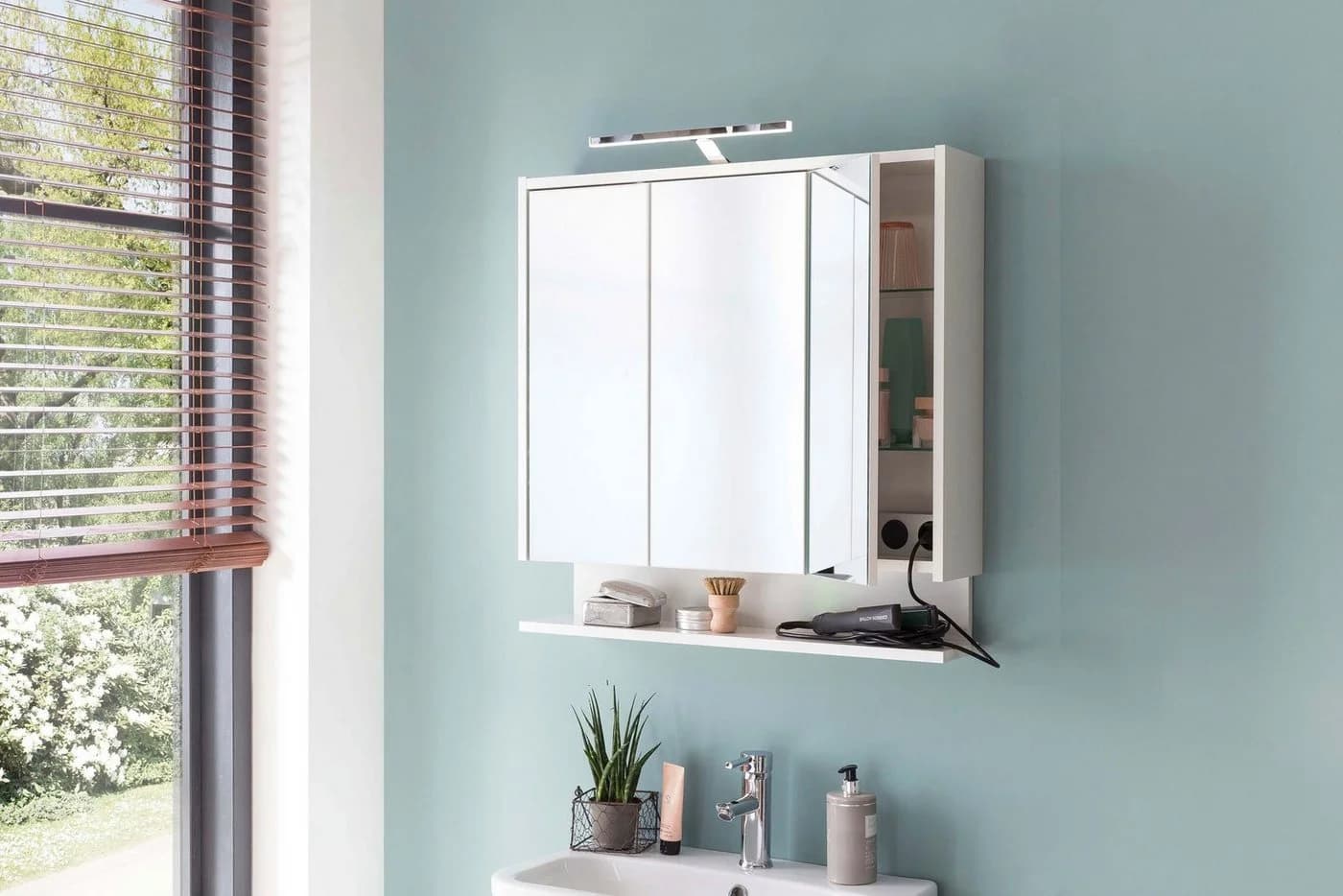 Spiegelschrank INOSIGN List Weiß Glanz mit LED und 3 Spiegeln - Bild 2
