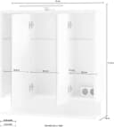 Spiegelschrank INOSIGN List Weiß Glanz mit LED und 3 Spiegeln Bild 5