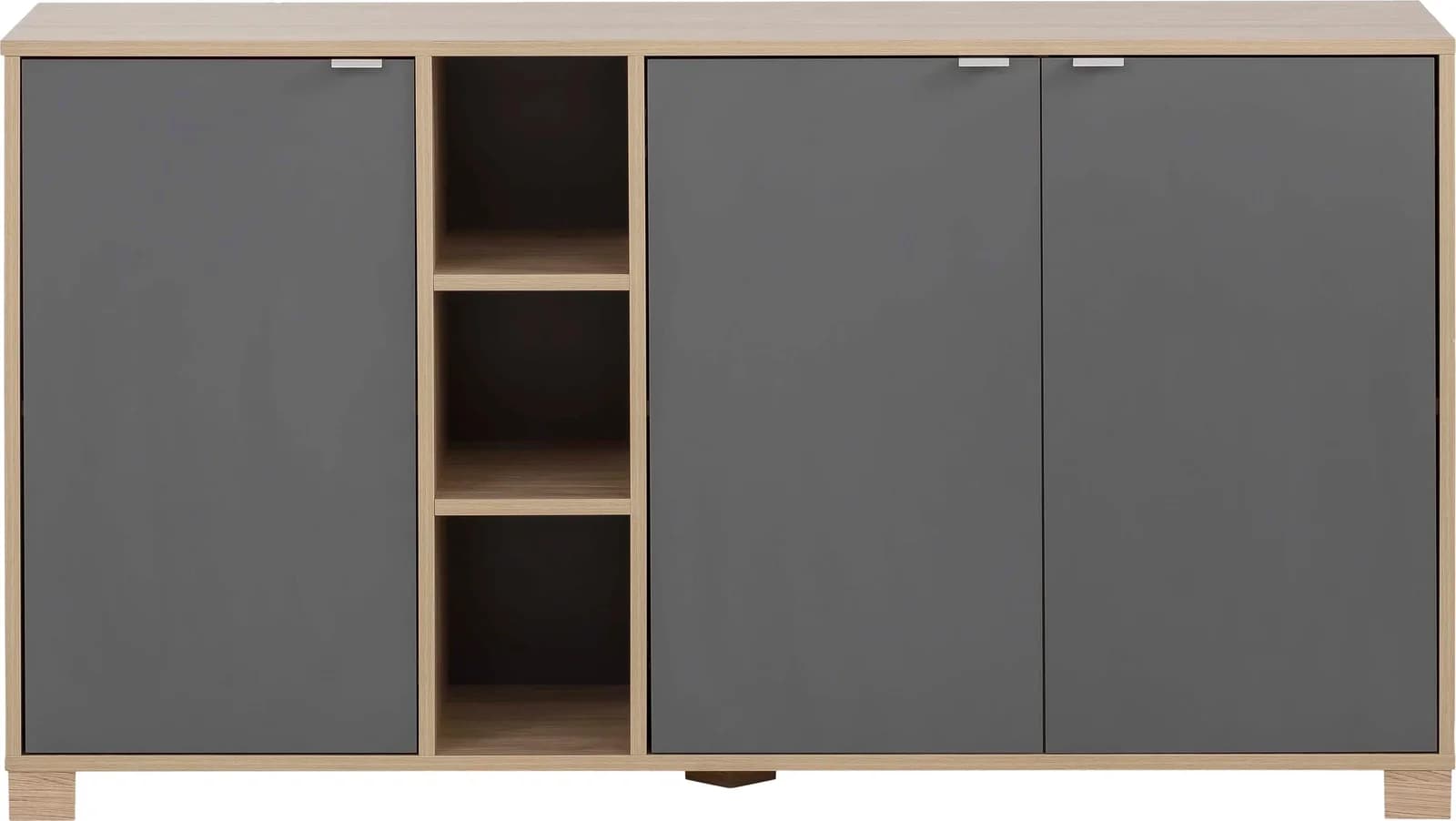Schildmeyer Midischrank Anouk grau eiche hellfarben 144,5 cm