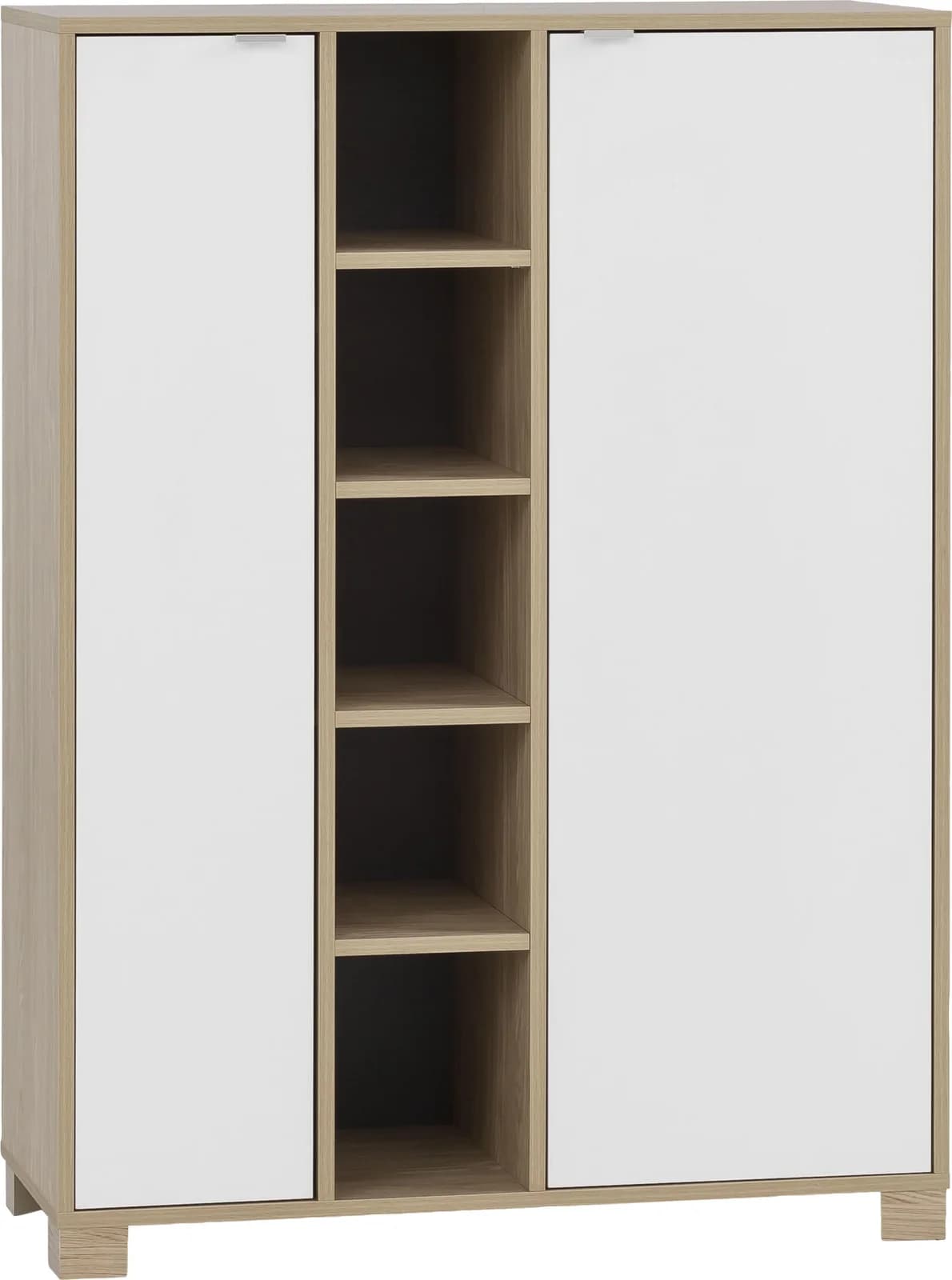 SCHILDMEYER Midischrank Anouk braun weiß 2 Türen FSC
