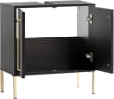 Schildmeyer Waschbeckenunterschrank Sarah Schwarz Gold Modern Bild 4
