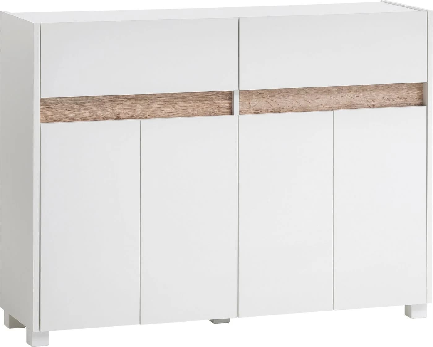 SCHILDMEYER Unterschrank Cosmo Weiß Wildeiche Modern - Bild 2