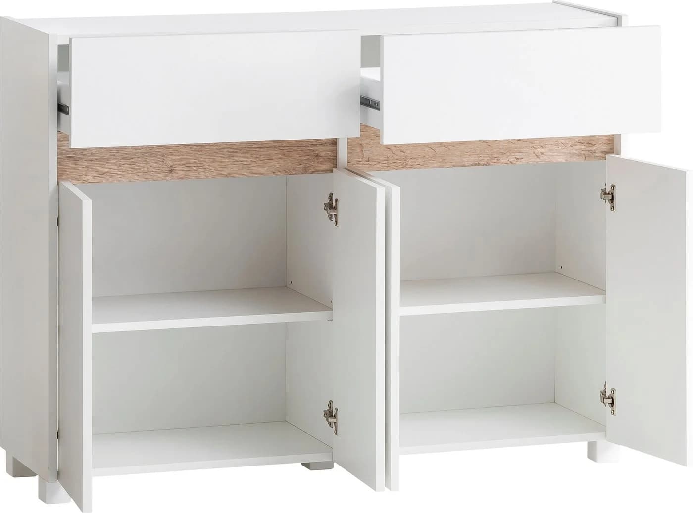 SCHILDMEYER Unterschrank Cosmo Weiß Wildeiche Modern - Bild 4