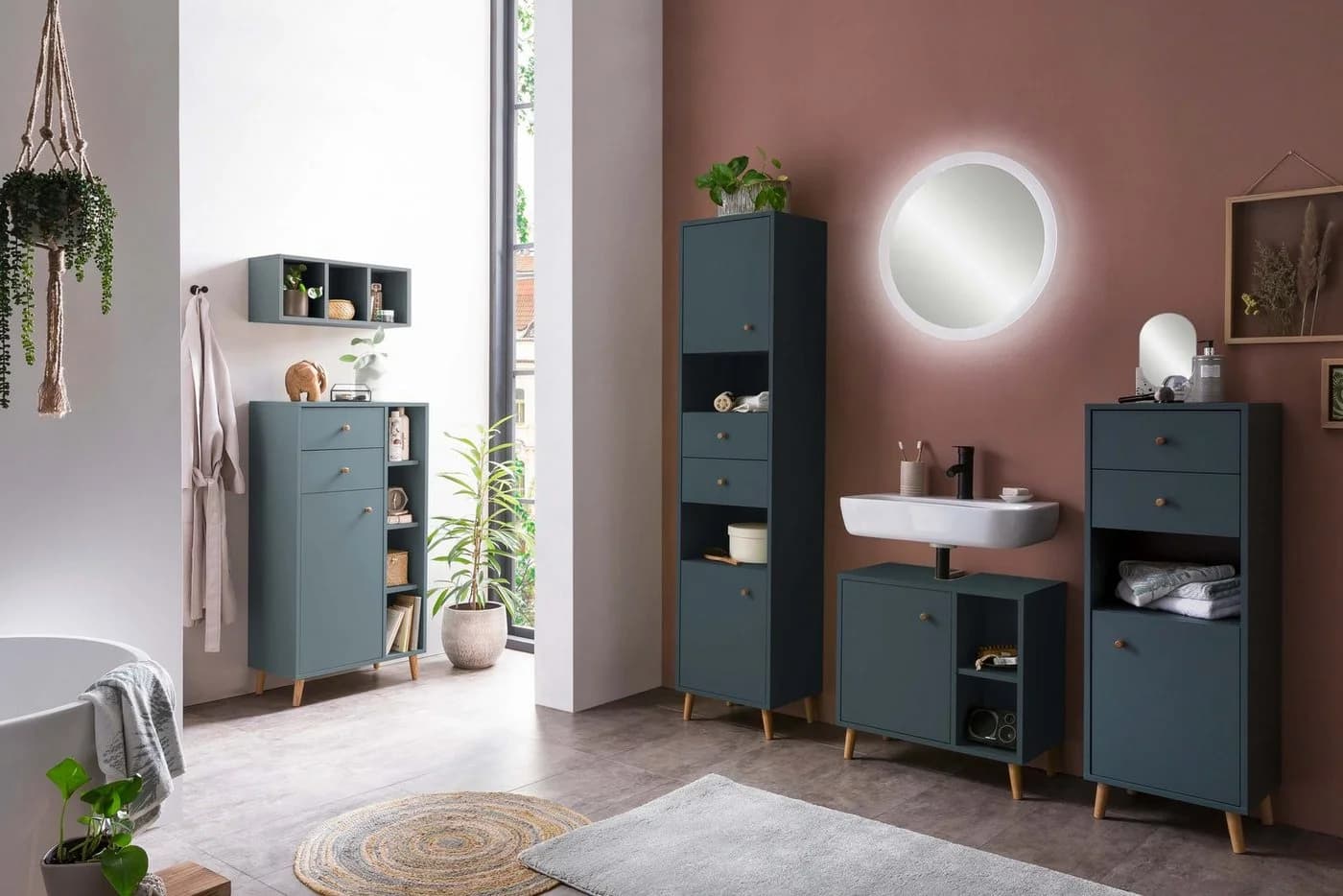 Schildmeyer Midischrank Bjarne Fjord Blau Modern