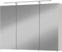 WELLTIME Spiegelschrank Torino 3-türig LED Kreideweiß Bild 2