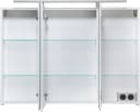 WELLTIME Spiegelschrank Torino 3-türig LED Kreideweiß Bild 3