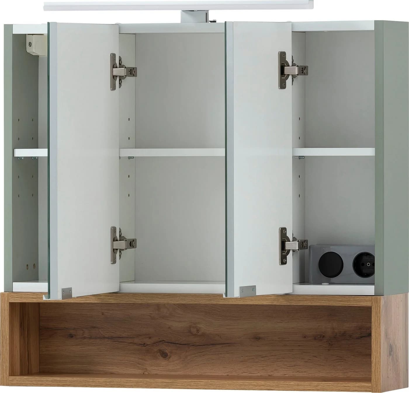 Schildmeyer Smilla Spiegelschrank Grün Eiche Landhaus - Bild 3