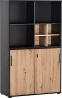 WELLTIME Aktenschrank Aino Schwarz Eiche FSC Bild 5