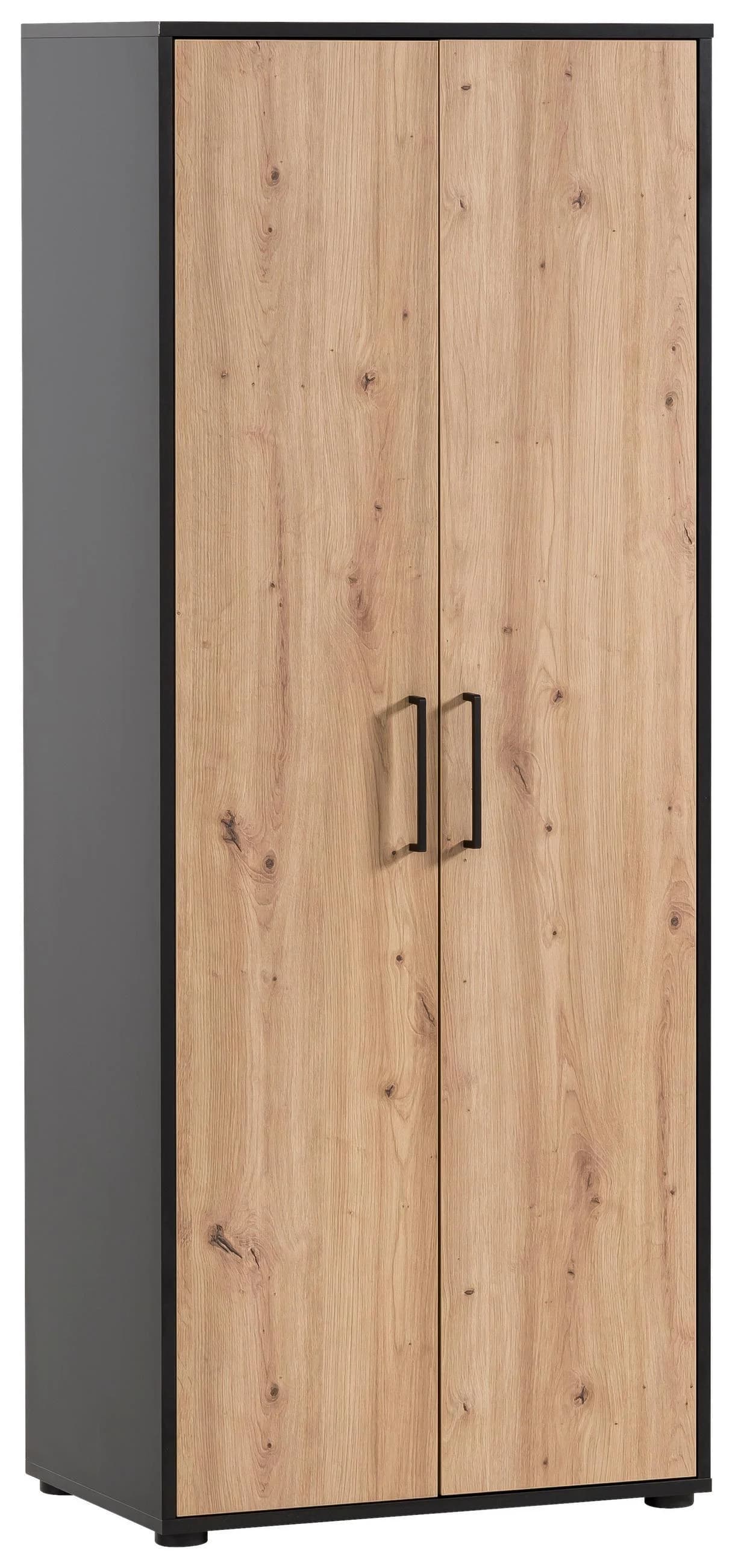 Aktenschrank WELLTIME Aino Schwarz Modern FSC-Zertifiziert - Bild 1