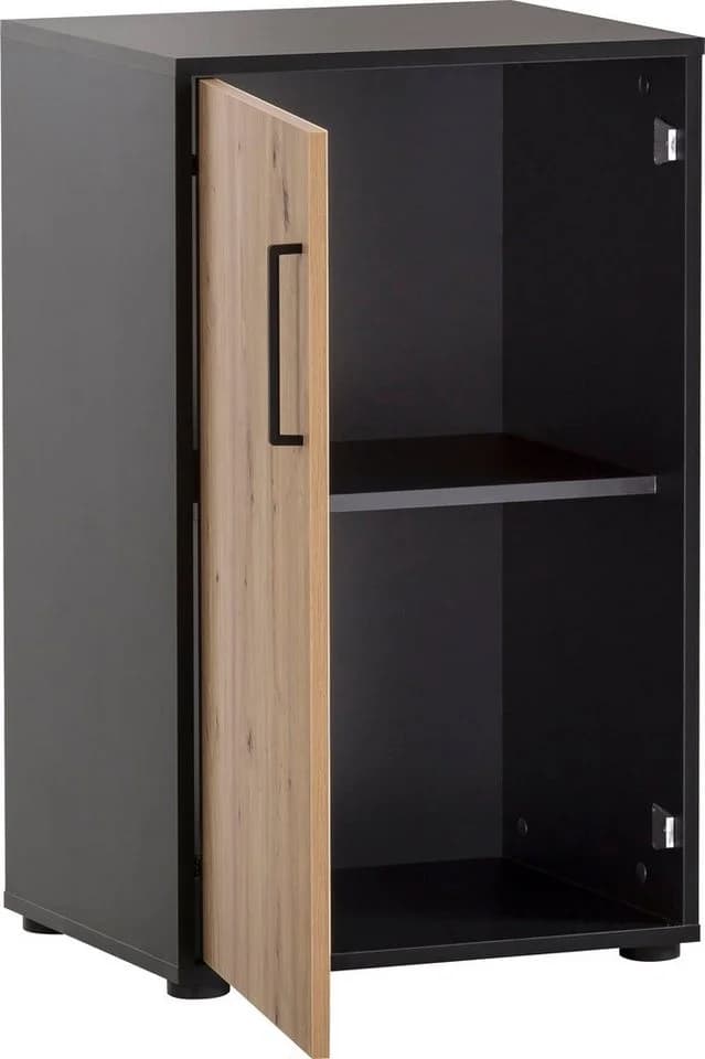 WELLTIME Aktenschrank Aino Schwarz Modern - Bild 1