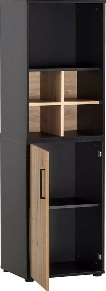 WELLTIME Aktenschrank Aino Schwarz Modern - Bild 4