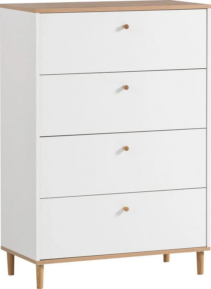 Schildmeyer Kommode Hilda Weiß 4 Schubladen - Bild 2
