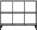 Schildmeyer Regalelement Smash 6 Fächer Anthrazit Modern Bild 2