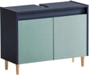 WELLTIME Lovis Waschbeckenunterschrank 80 cm Blau Matt Bild 2