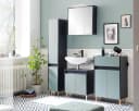 WELLTIME Unterschrank Lovis Blau 2 Türen 1 Schublade FSC Holzwerkstoff Bild 2