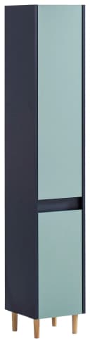WELLTIME Hochschrank Lovis Blau Matt FSC-Zertifiziert Bild 1