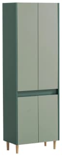 WELLTIME Hochschrank Lovis 4-türig Grün Anthrazit Bild 1