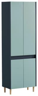 Hochschrank WELLTIME "Lovis" 56 cm Nachtblau/Taubenblau Bild 1