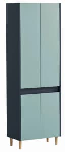 Hochschrank WELLTIME "Lovis" 56 cm Nachtblau/Taubenblau Bild 2
