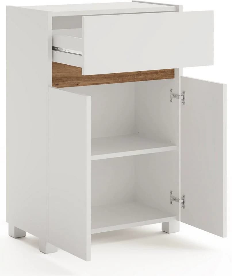 Schildmeyer Midischrank Cosmo Weiß Grifflos - Bild 3