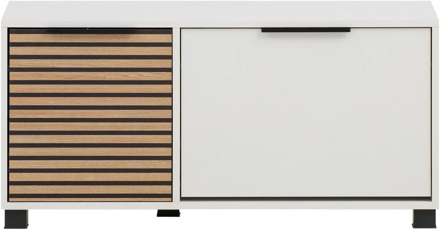 SCHILDMEYER Schuhschrank Loft Weiß Mattweiß Akustikprint - Bild 3