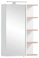 WELLTIME Spiegelschrank Lugo Weiß mit LED und Steckdose Bild 1