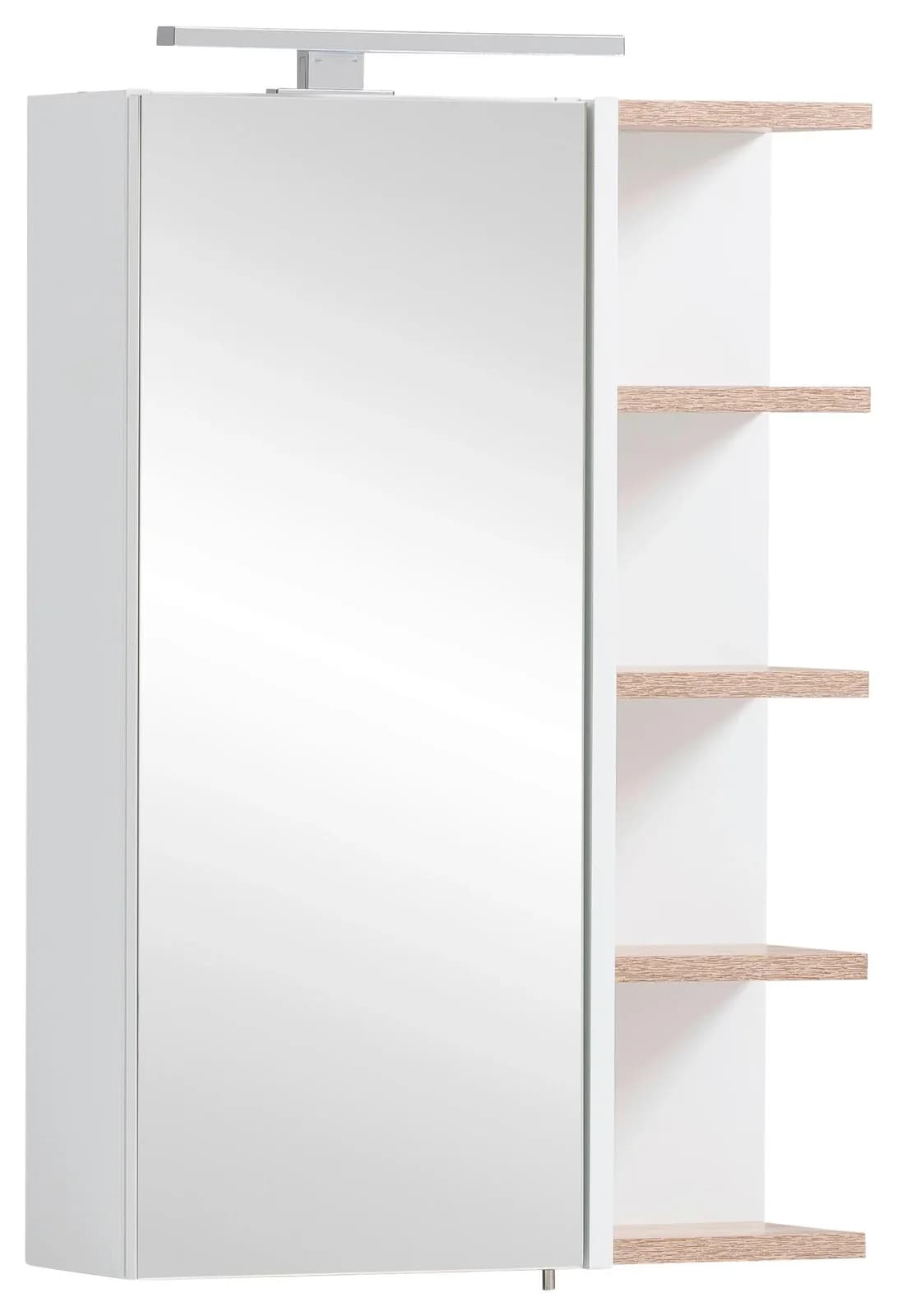 WELLTIME Spiegelschrank Lugo Weiß mit LED und Steckdose