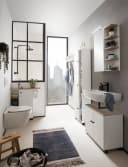 WELLTIME Waschbeckenunterschrank Lugo Weiß Wild-Eiche Bild 5