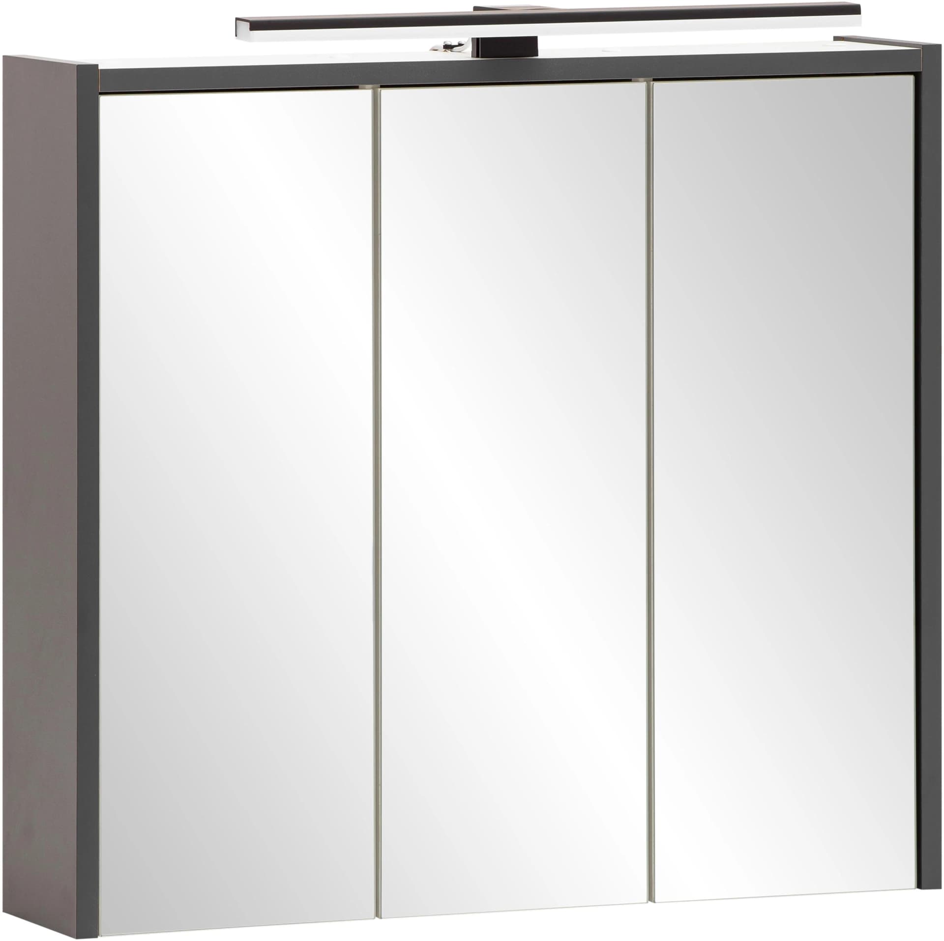 Spiegelschrank SCHILDMEYER Palermo 65 cm Anthrazit LED-Leuchte