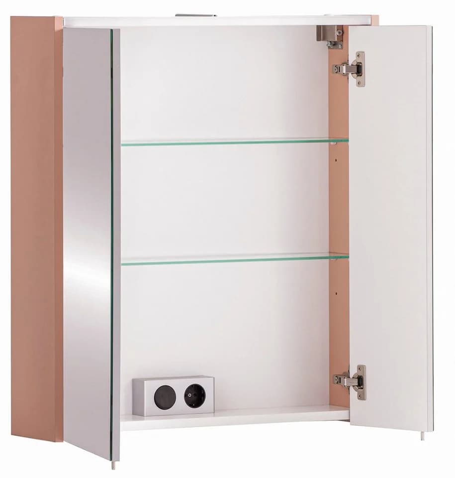 Schildmeyer Spiegelschrank Smash Apricot mit LED und Steckdose - Bild 3