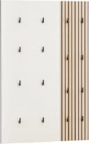 WELLTIME Garderobenpaneel Alexa Beige 16 Haken FSC Bild 2