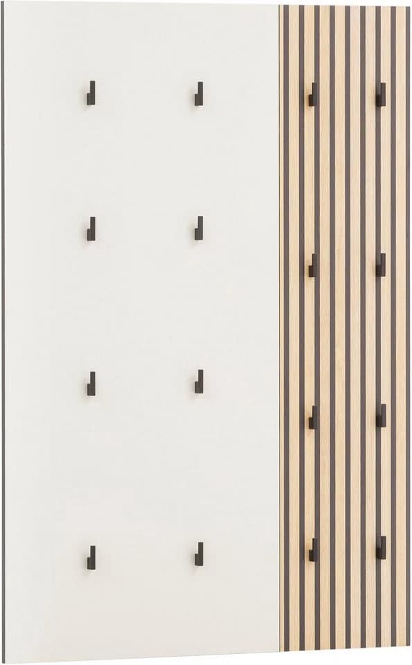 WELLTIME Garderobenpaneel Alexa Beige 16 Haken FSC - Bild 2
