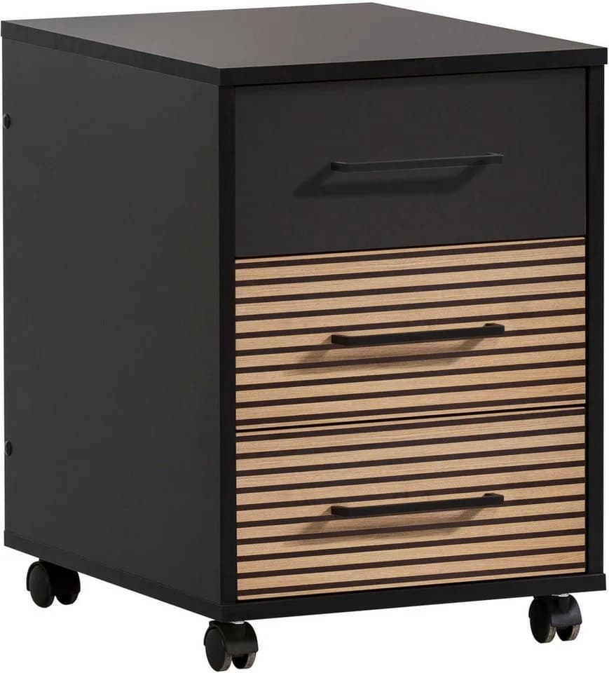 SCHILDMEYER Container Hank Schwarz 3 Schubladen FSC - Bild 2