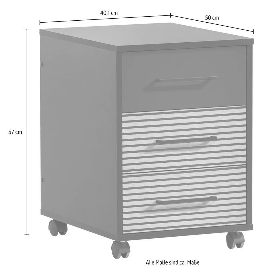 SCHILDMEYER Container Hank Schwarz 3 Schubladen FSC - Bild 5