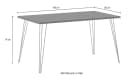 Schildmeyer Schreibtisch Hank 140 cm Metallfüße Bild 3