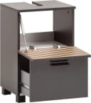 WELLTIME Waschbeckenunterschrank Katta Anthrazit mit Schublade Bild 4
