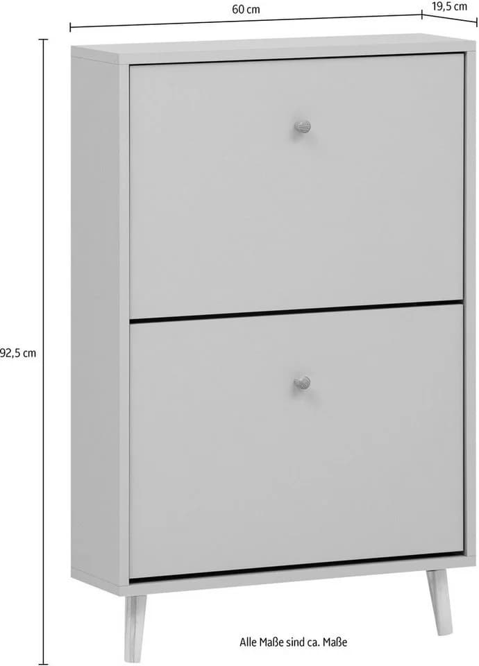 Schildmeyer Schuhschrank Bjarne Pistazie mit Massivholz-Griffen - Bild 4